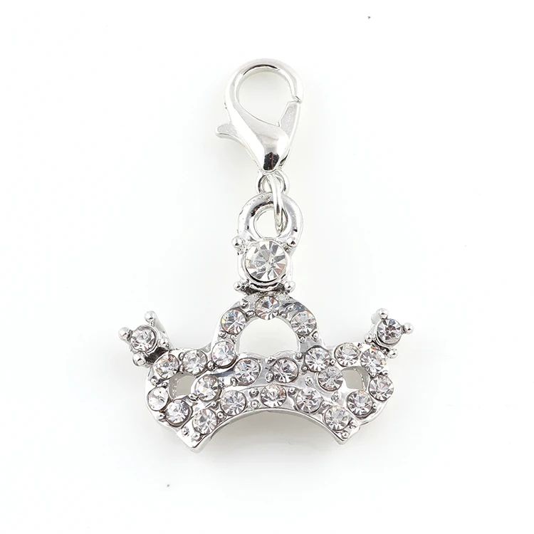 Недорогая подвеска в виде короны принцессы золотого цвета 20 шт./лот фурнитура для