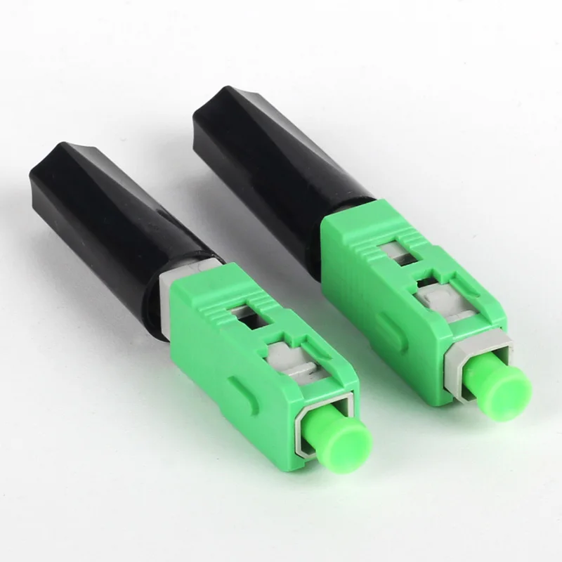 100 шт. FTTH SC APC pre bur волоконно оптический Быстрый Соединитель соединитель в