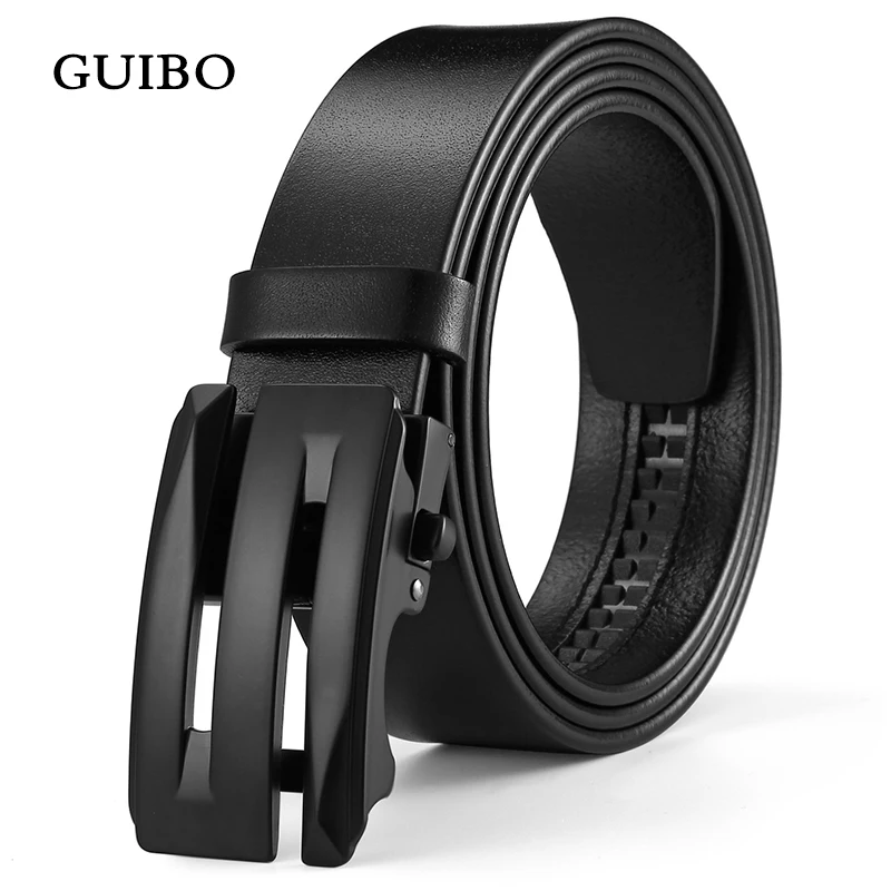 GUIBO 2018 пояса из натуральной кожи для мужчин высокого качества Коричневые