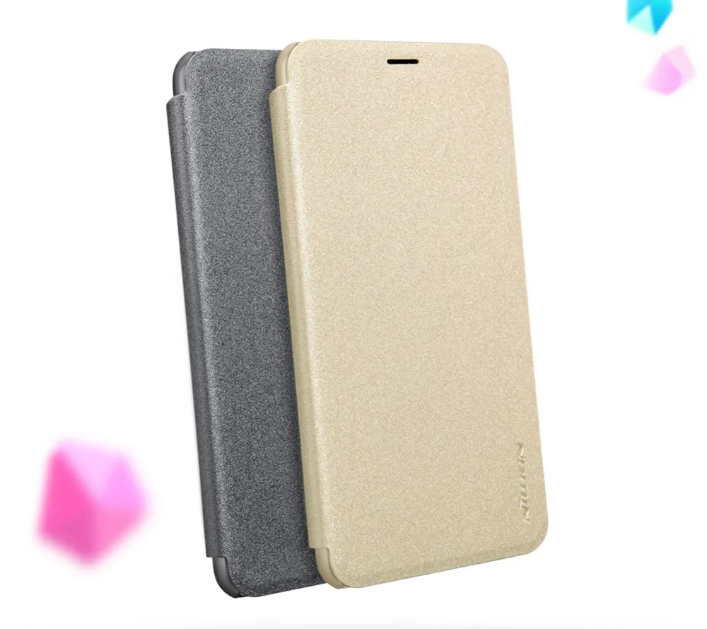 Кожаный чехол для huawei honor 7C, серия NILLKIN Sparkle, пластиковый PU кожаный чехол-книжка для honor 7C, чехол-книжка
