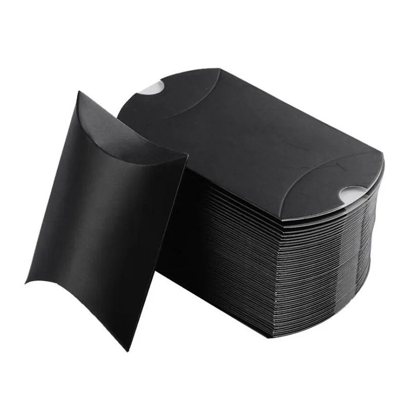

Multicolor Small Gift Boxes Multicolor Pillow Box DIY Kraft Paper Box Packaging 50pcs/lot