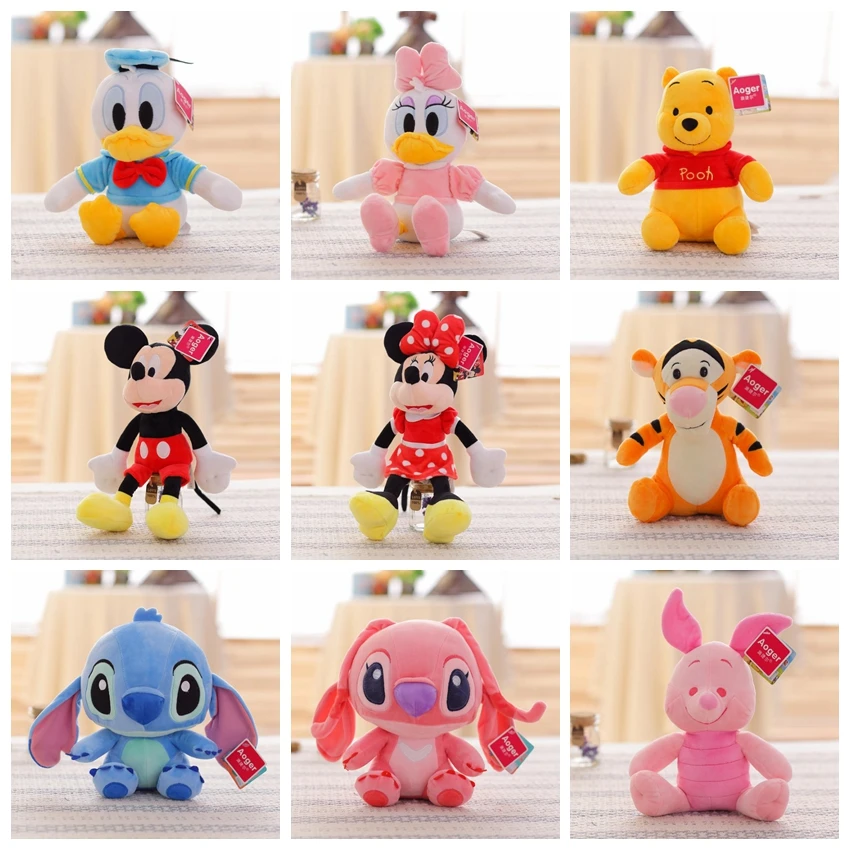 Disney Микки Маус Дональд Дак Дейзи Оригинальные Плюшевые игрушки 26 см подлинные