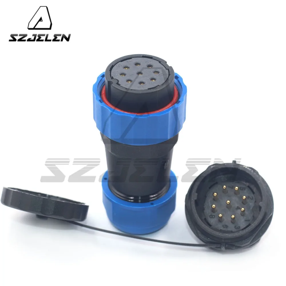 SD28TP ZM 28 мм 9 контактный водонепроницаемый круглый кабельный разъем IP67