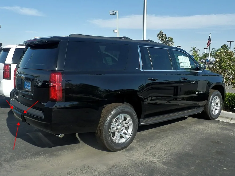 Для GMC Yukon XL Denali 2000- хромированная задняя лебедка Крышка багажника отделка вставка хвостовые ворота комплект молдинг автомобильные аксессуары