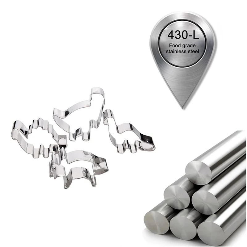 FEBWIND с рисунками животных динозавр для нарезки печенья в виде Fondant (сахарная) Мини