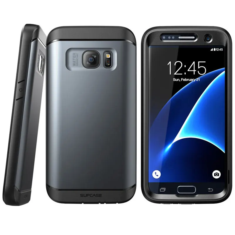 Для samsung Galaxy S7 чехол SUP чехол водостойкий полный корпус прочный Чехол со встроенной защитной пленкой+ 3 сменных чехла