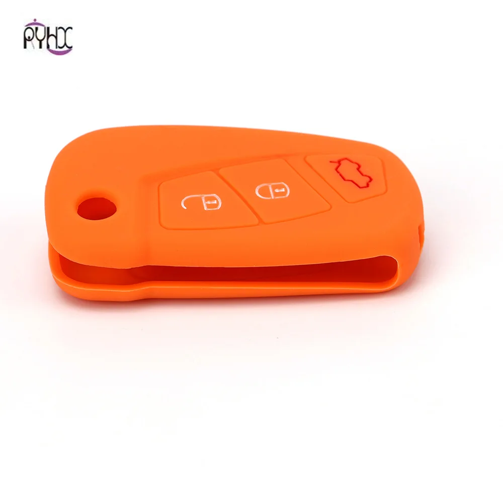 Factory price 3 button key protection silicone car case suit For Mendeo MK3 kuga Fiesta Escape Ecosport holder | Автомобили и