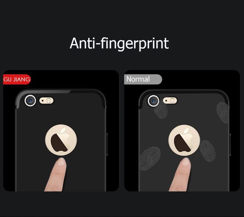 GU JIANG Upscale Soft Silicone Slight Matte Phone Case Cover Shell Protector for iPhone 6/6s PLUS 7/ 7 |
