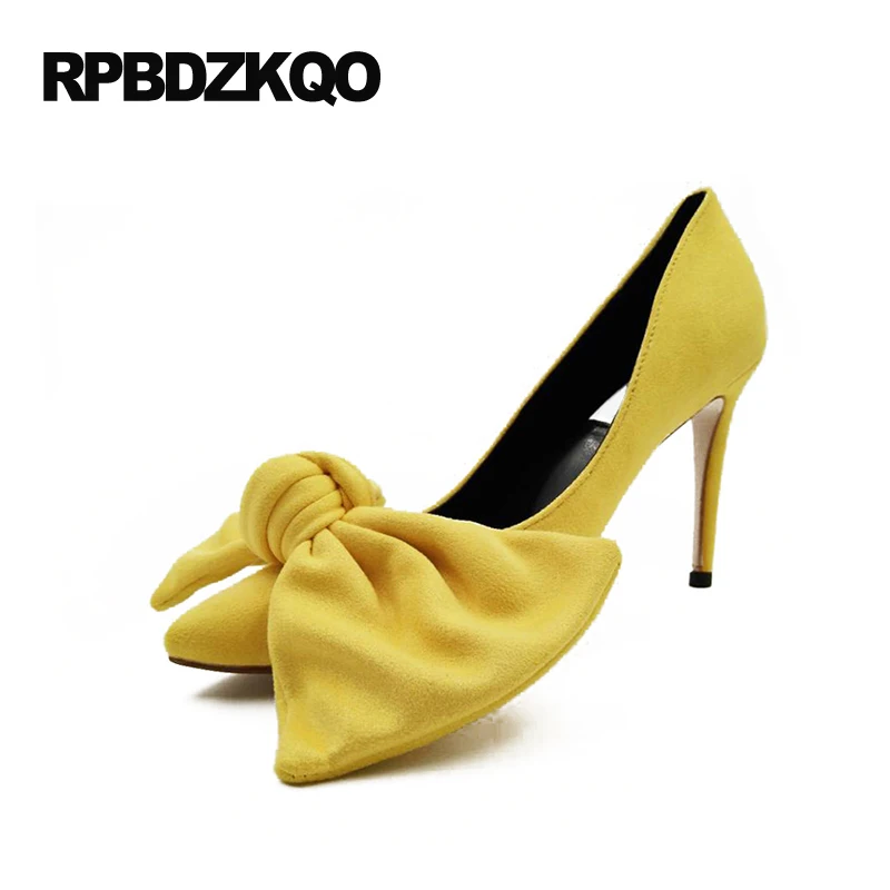 С высоким тонким скошенным каблуком 10 42 уникальный с милым бантом Розовые 33