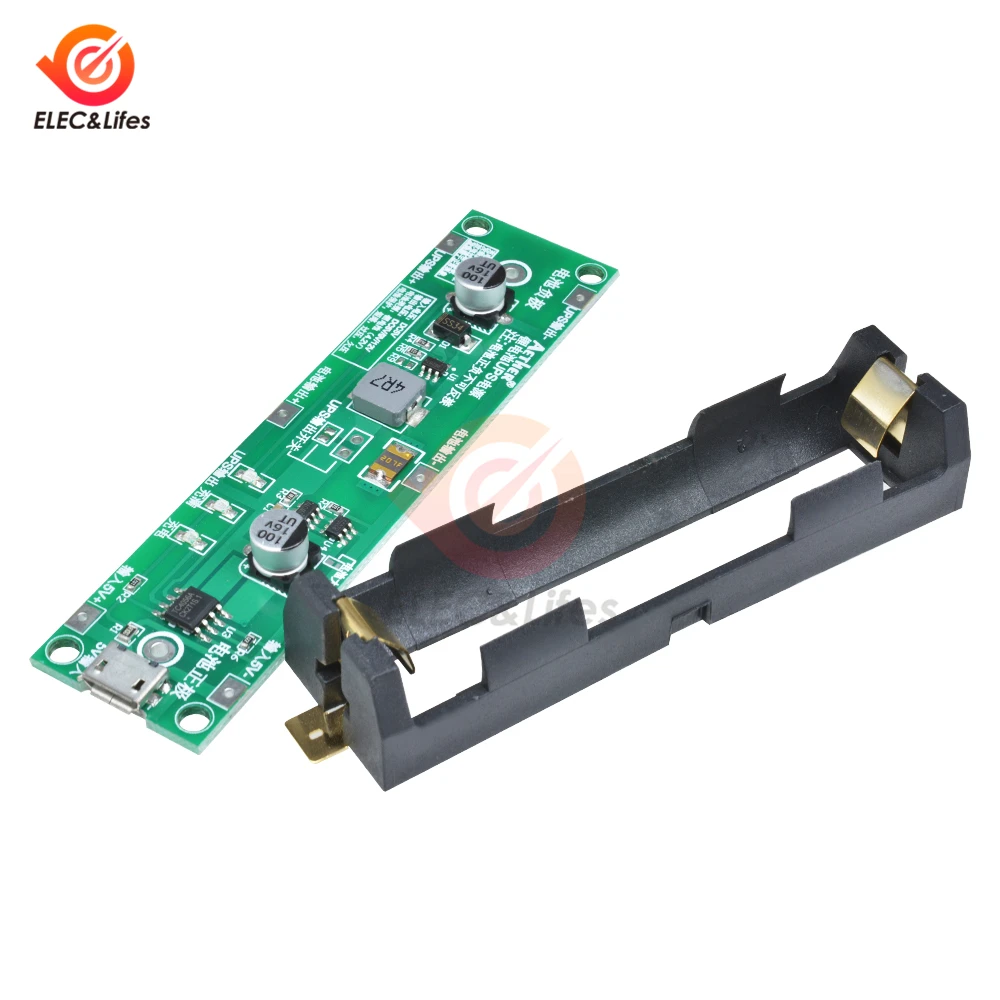 Микро USB 18650 литиевая батарея зарядное устройство Защитная плата 5V повышающий конвейер UPS зарядка аккумулятора разрядка модуль питания