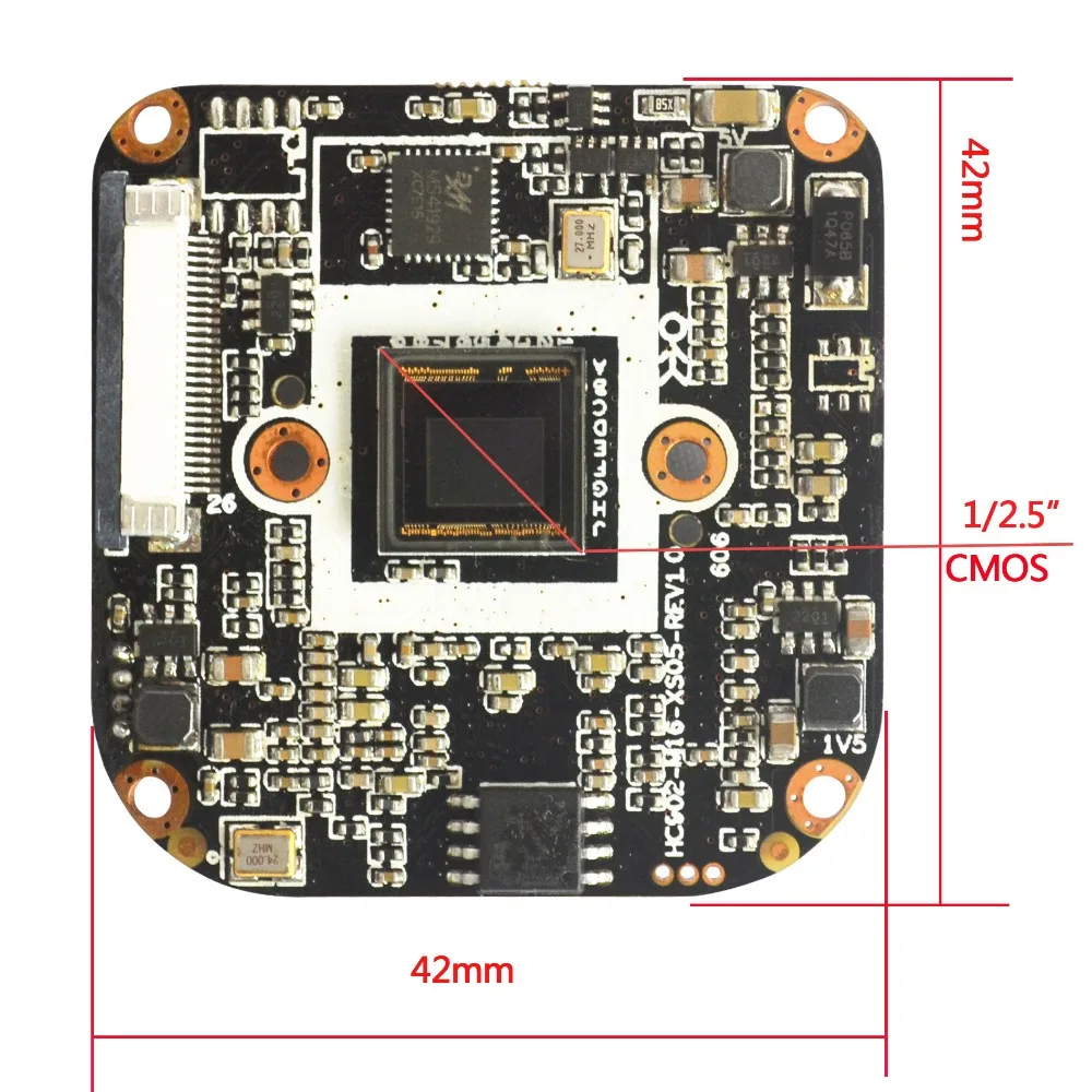 CCDCAM H.265 5 Мп 1/2.5 &quot5 0 М датчик прогрессивного сканирования 5521 + процессор Hisilicon 3516D IP