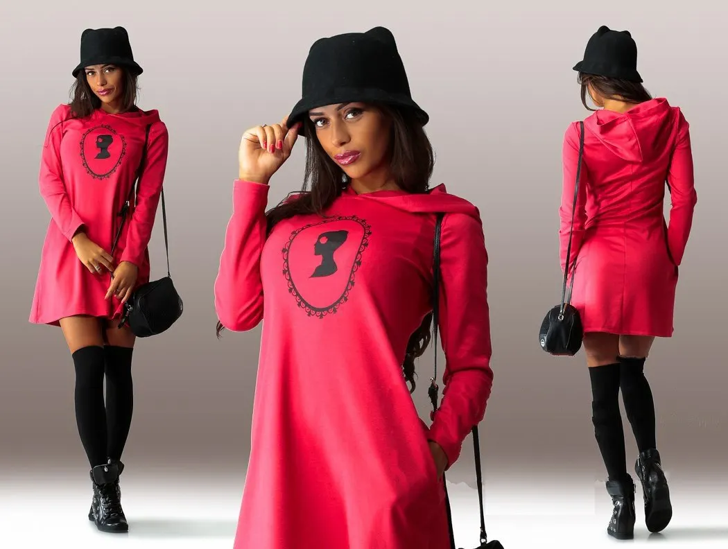 Зима осень женщины одеваются старинные элегантный спорт платья сексуальные