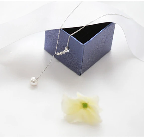 Подвеска из жемчуга ABS золотистого и серебряного цветов женское ожерелье