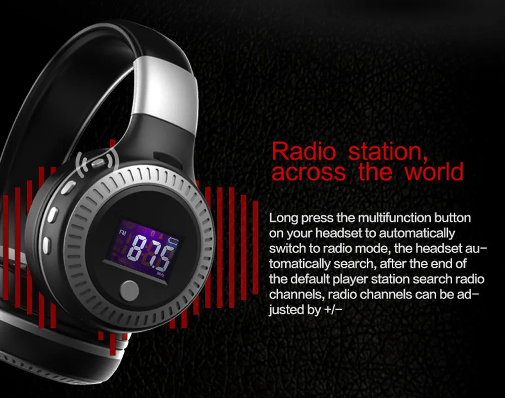 VOBERRY модные беспроводные Bluetooth головная повязка B19 наушники стерео 4 1 TF MIC FM радио