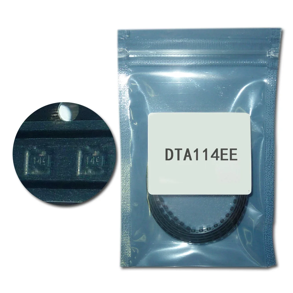 100 шт./лот DTA114EE PNP биполярный Цифровой транзистор 50 V 50mA 0 15 W/150 mW SOT 523/14