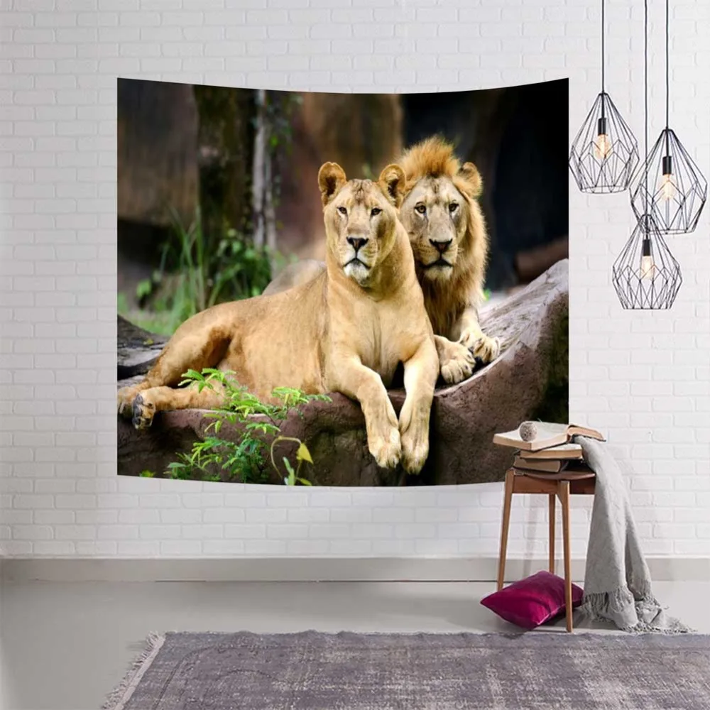 Животный мир Гобелен Мандала Бохо хиппи настенный гобелен 3D ведро настенная