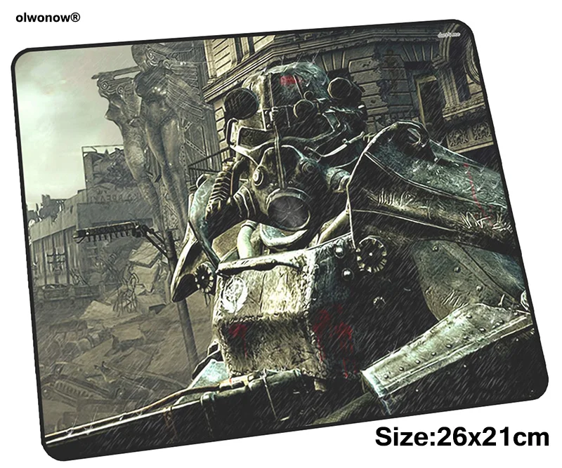 falloutd mousepad 26x21cm gaming mouse pad big gamer mat hot sales game computer desk padmouse keyboard High-end play mats | Компьютеры и