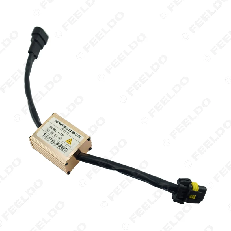 

FEELDO 1PC Xenon HID Light Anti-Flicker Warning Error Decoder Canceller Capacitor Special For US/EU Car