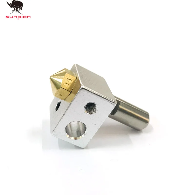 MK10 принтер Запчасти Hotend Комплект 0. 4 мм Медь насадка M7 нить Heatbreak с Тефлон PTFE-для Wanhao/FlashForge/создатель и т. д
