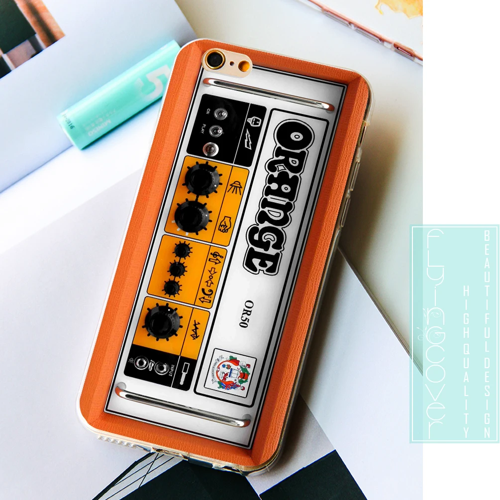 Fundas Guitar Amp Combos Clear Soft TPU Silicone Phone Cases for iPhone X 7 8 Plus 5S 5 SE 6 6S 4S 4 5C iPod Touch Case |