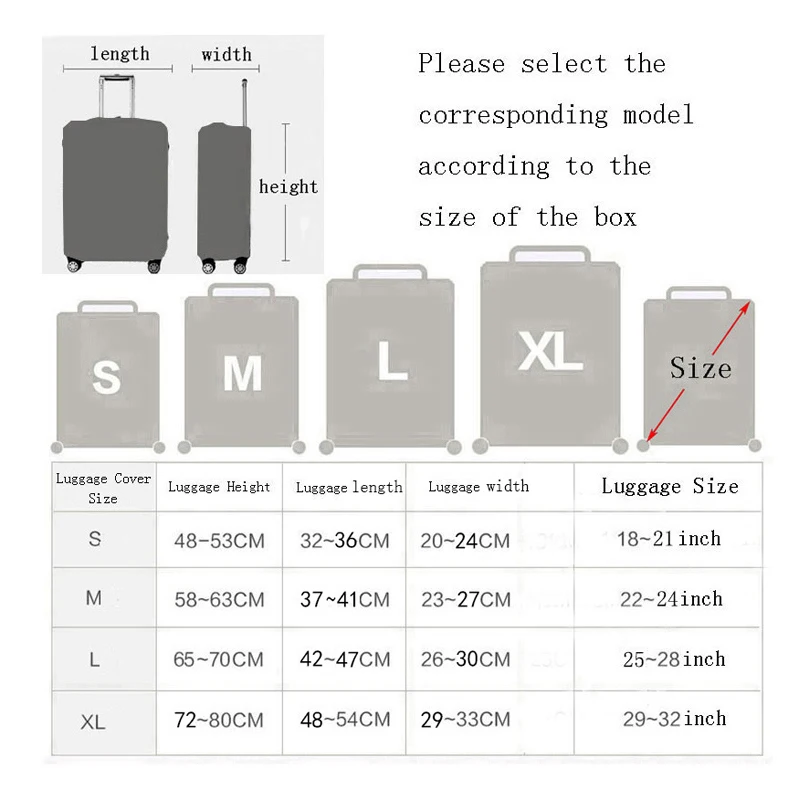 Защитный чехол для чемоданов эластичный толстый размером от пыли диагональю 1