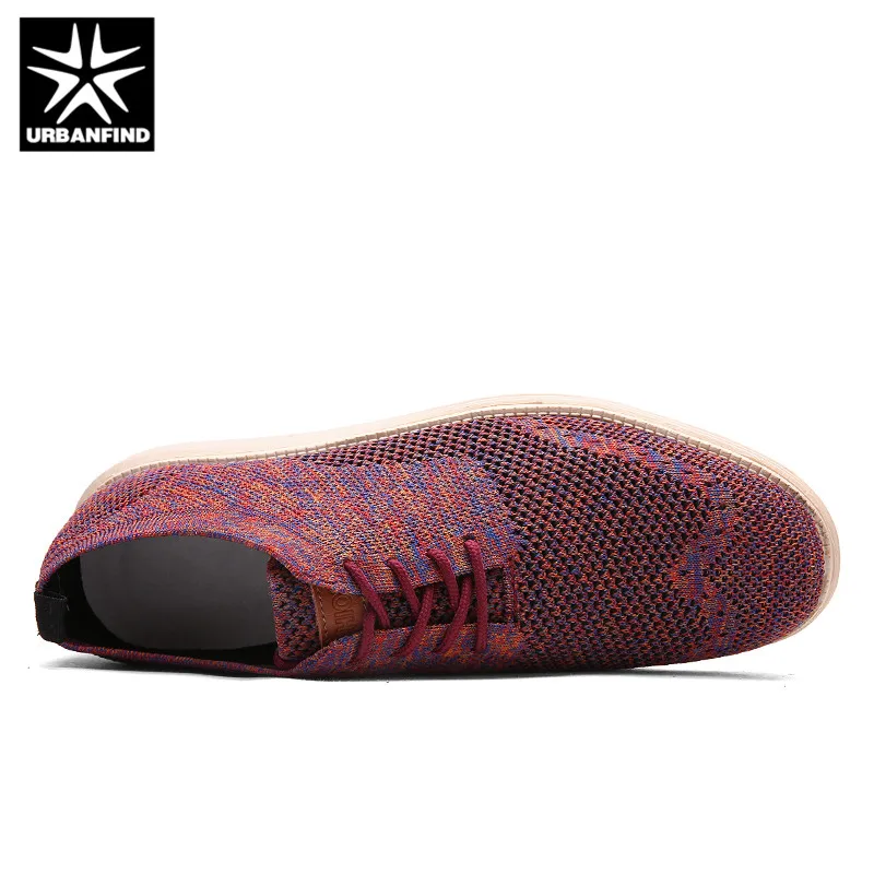 URBANFIND 2018 Men Casual Shoes Business Formal Brogue Weave Carved Oxfords Wedding Dress Breathable Light | Обувь
