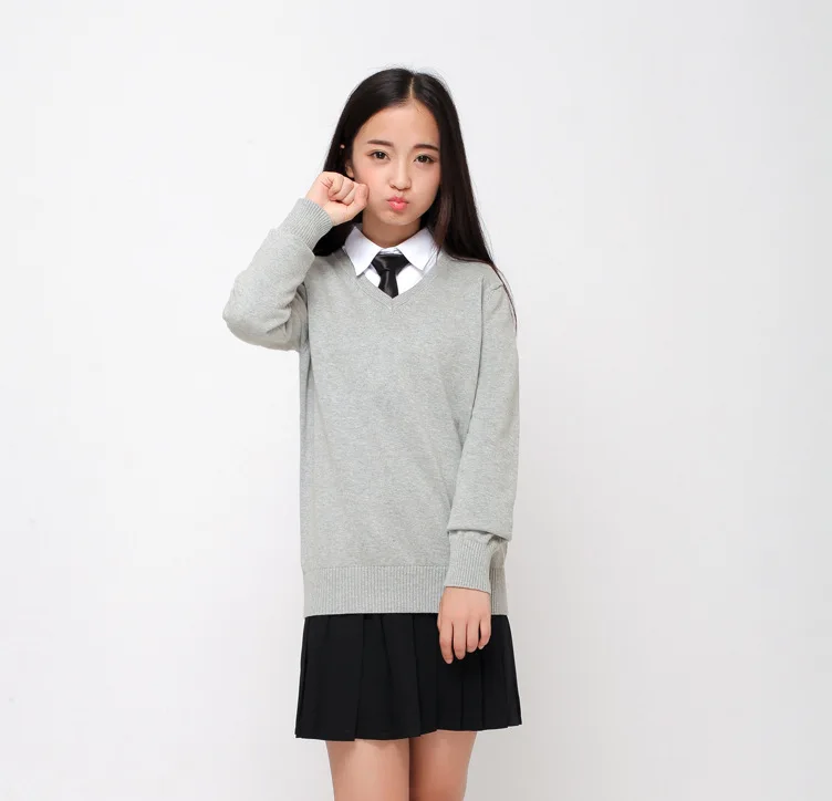 Симпатичный яркий женский свитер JK с длинными рукавами разные цвета Трикотажная