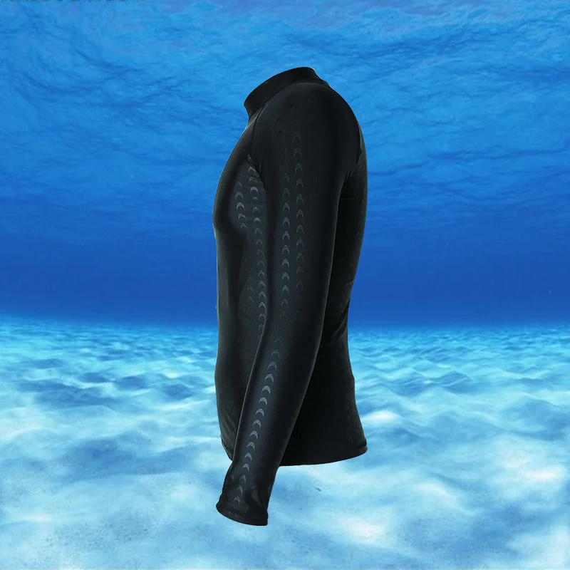 

Men & Women Sharkskin Wetsuits Beach Long Sleeve Swim Rashguard Surfing Sport Swimsuit Top Bathing Suits