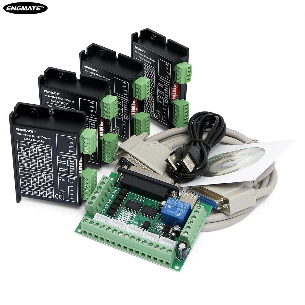 4 осевой DIY ЧПУ Комплект & EMA2 040D15 Степпер Драйверы для Nema 8 14|Драйвер двигателя| |