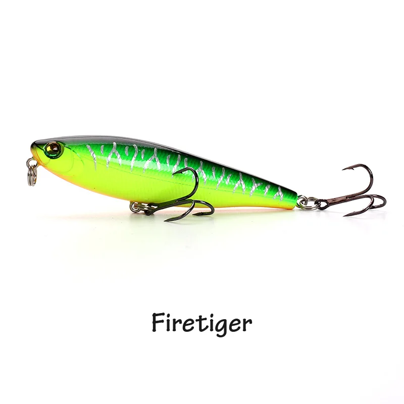 Banshee 75 мм 7 г Fliud PEN75F японский дизайн Topwater ходячая собака Stickbait плавающая приманка для рыбалки карандаш жесткая искусственная приманка - Цвет: Firetiger