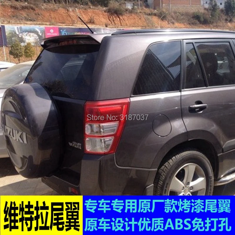 For Suzuki Grand Vitara Spoiler 2009-2013 ABS Plastic Unpainted Color Rear Roof Wing Trunk Lip Boot Cover Car Styling | Автомобили и