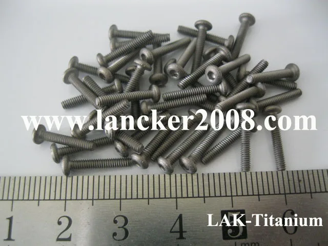 M2 * 4 6 8 10 12 16 Шестигранная розетка круглая/кнопка головка титановый винт Gr2