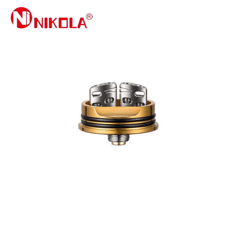 Оригинальный Nikola Ниагара 25 мм RDA с 0.3ohm катушки Fit Squonk 200 Вт поле Mod Vape испаритель VS