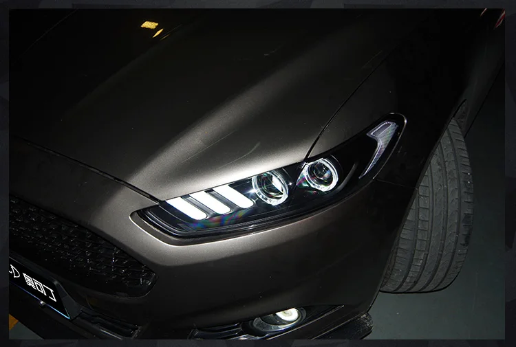 AKD автомобильный Стайлинг Головной фонарь для Ford Mondeo фары 2013- Fusion светодиодный фары DRL D2H Hid динамический сигнал биксеноновый луч
