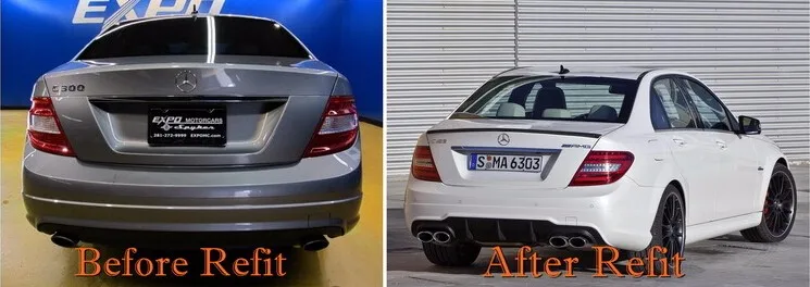 Наконечник Выхлопной Трубы для Mercedes Benz AMG C63 C65 W204 наконечник глушителя трубы из нержавеющей стали изменить в AMG стиль стайлинга автомобиля