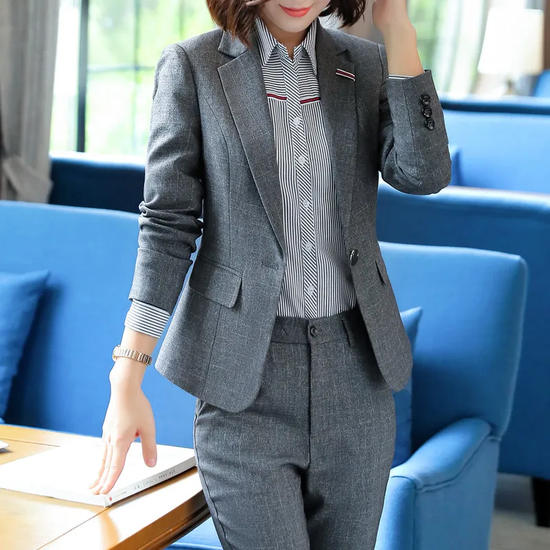 Новый модный дизайнерский женский костюм тонкий из двух предметов с длинным