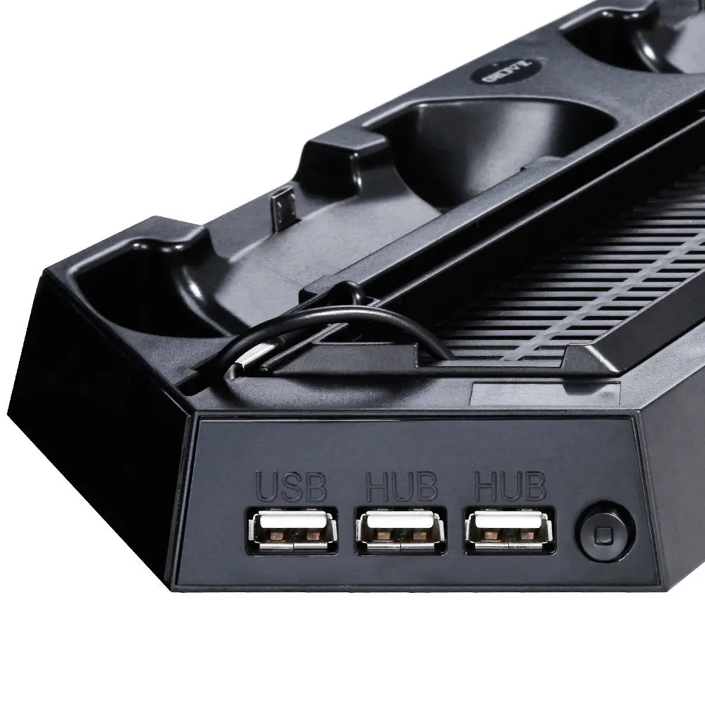 Вертикальная подставка для PS4 Slim и охлаждающий вентилятор с радиатором Подставка