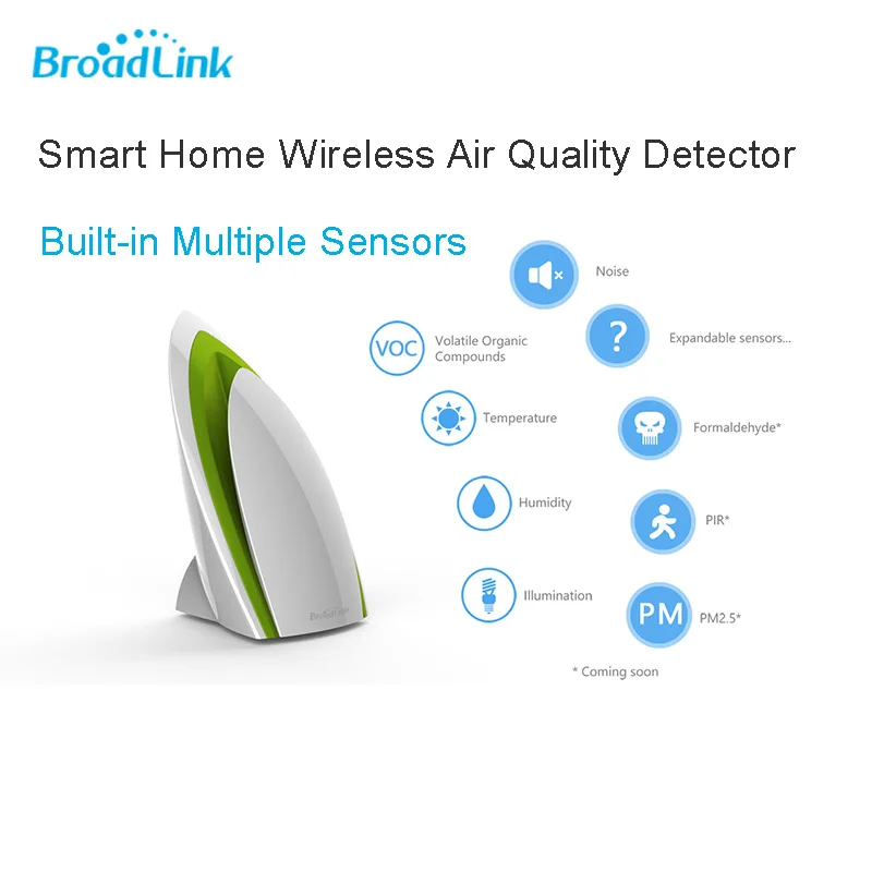 Broadlink A1 Wi-Fi качества воздуха детектор Сенсор умный дом E-Air домашней автоматизации