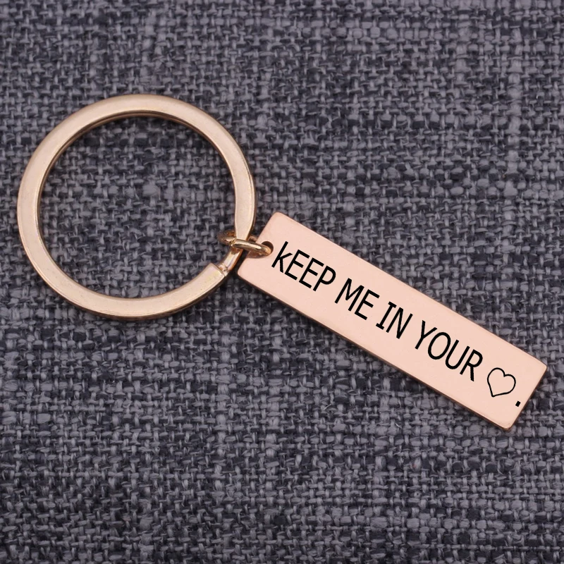Брелок для ключей с надписью Keep Me In Your Heart|Индивидуальные Брелоки| |