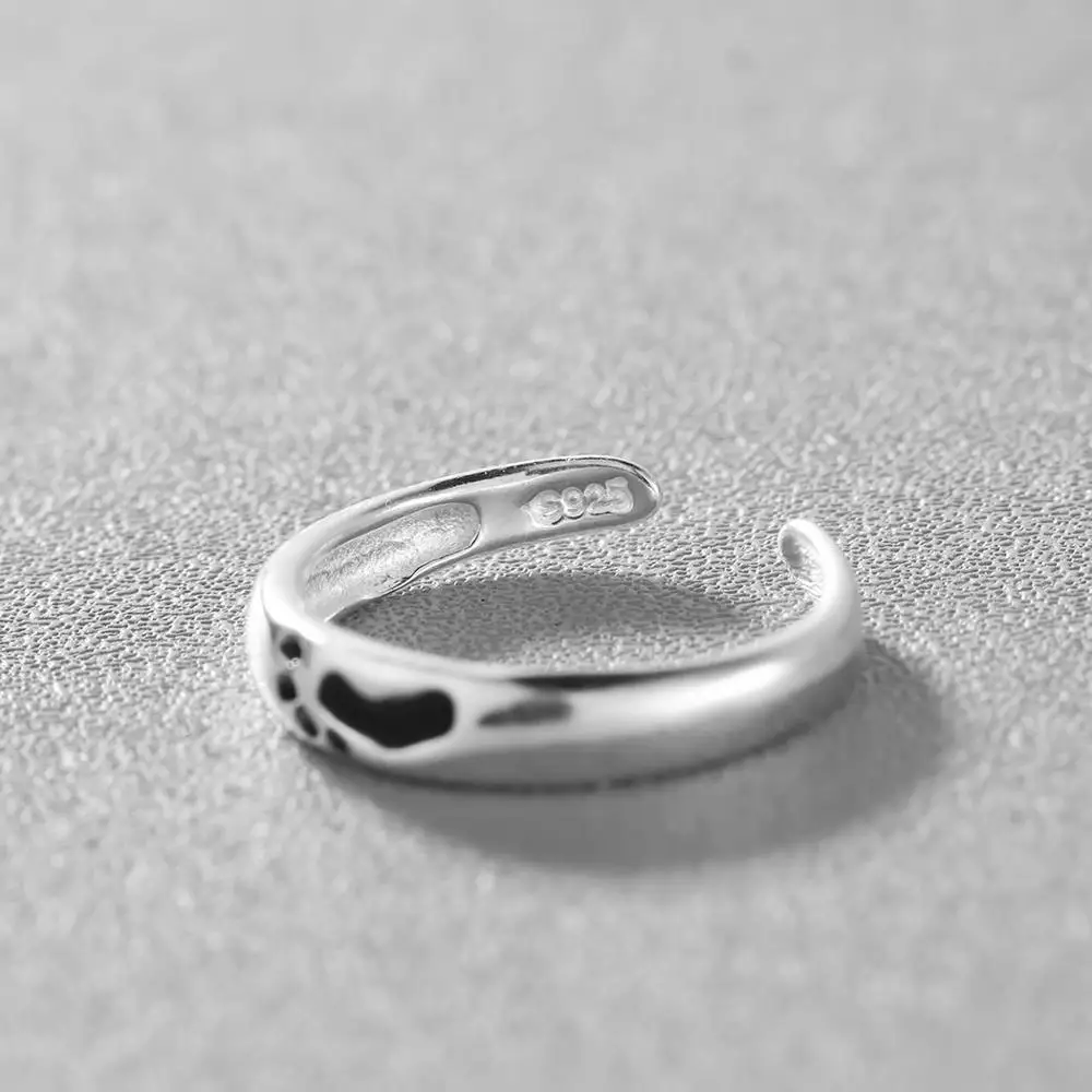 100% реальное быстрое серебряное кольцо для ребенка незакрепленное Открытое на