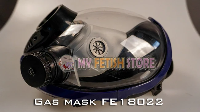 (DM508) Высококачественная латексная резиновая Половина лица Покорите газ Фетиш