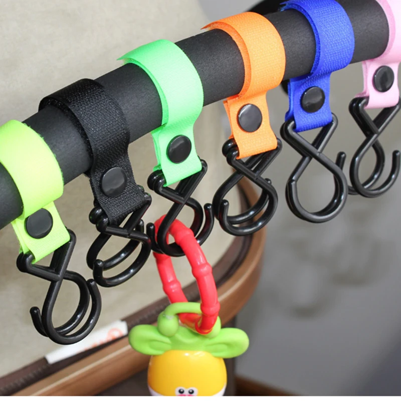 

Baby Stroller Accessories Newborn Carriage Trolley Handrail Hooks Strong Infant Pushchair Hook Strap Hanger