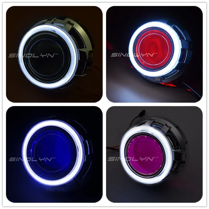 D2S Bi xenon объектив ангельские дьявольские глаза проектор фары линзы полностью