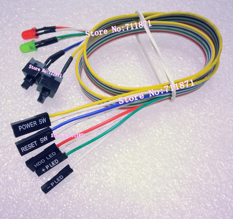 Кабель питания для настольного компьютера 57 см|reset power|hdd ledhdd power |