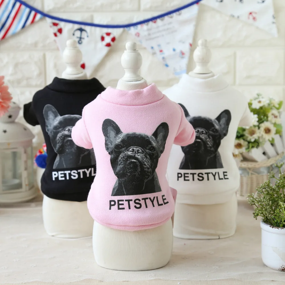 Милые толстовки с рисунком собаки футболки свитер Тедди Йорки Petstyle Костюмы для собак породы Йоркширский терьер Мальты зимняя одежда для собак для маленьких собак, одежда для домашних животных