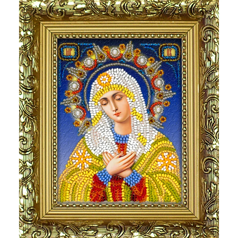 Картина для вышивки крестиком Дева Мария 5D | Дом и сад
