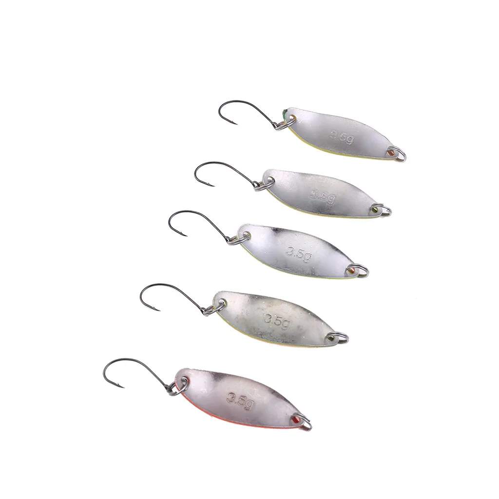 5 шт./компл. искусственные приманки набор рыболовных приманок ложка для форели