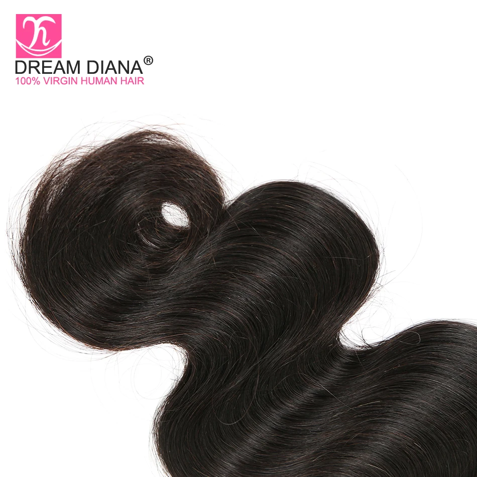 DreamDiana малазийские объемные волнистые 3 пучка натуральные черные волосы Remy пучки