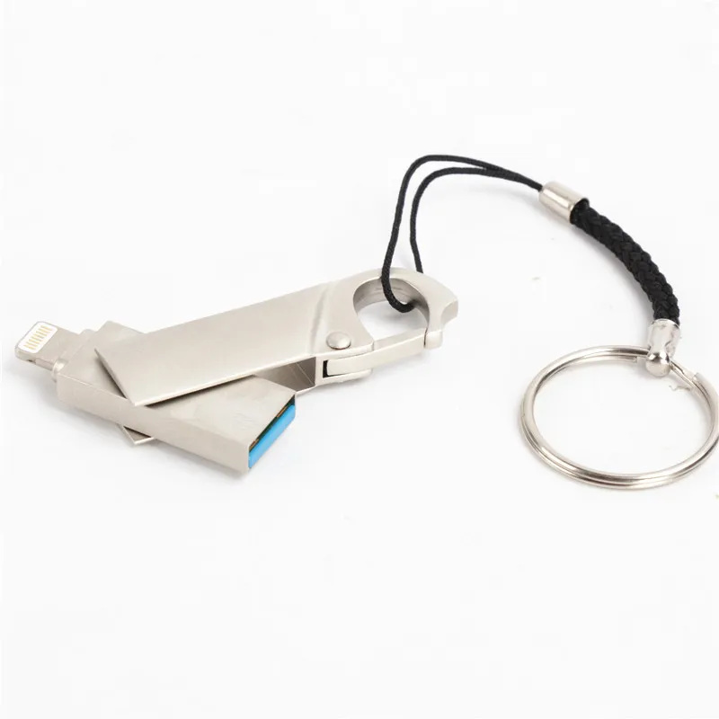 Usb флеш накопитель для iPhone 6 6S 6Plus 7 7S 7P 8 8Plus X iPad Lightning USB карта памяти 128 ГБ Флешка