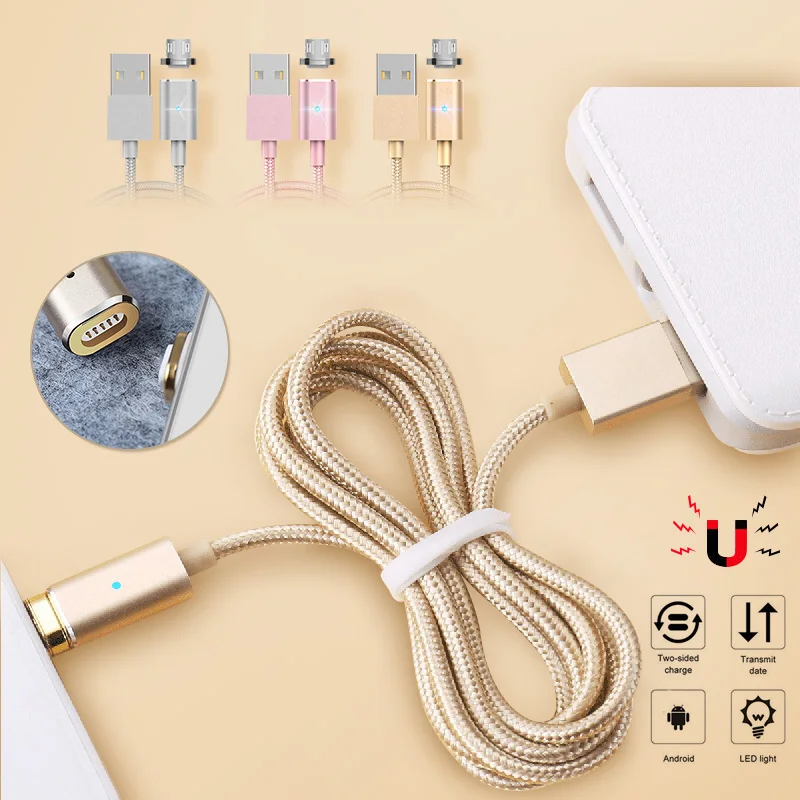 Кабель Micro USB для быстрой зарядки Android мобильный телефон провод Быстрая зарядка Магнитная линия пылезащитный Мобильный кабель передачи данных телефона